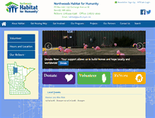Tablet Screenshot of habitatbemidji.org